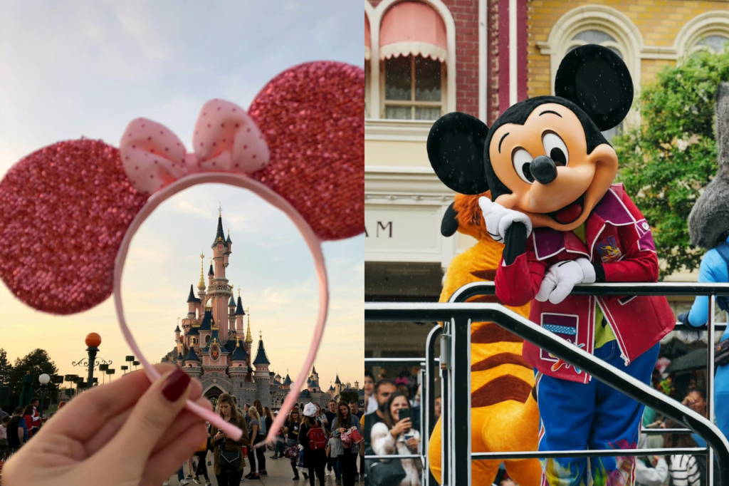 Disneyland Paris features Sleeping Beauty Castle, a magical experience with fairy-tale attractions and classic Disney parades, while Walt Disney Studios Park offers thrilling adventures like Avengers Campus and movie-themed rides.