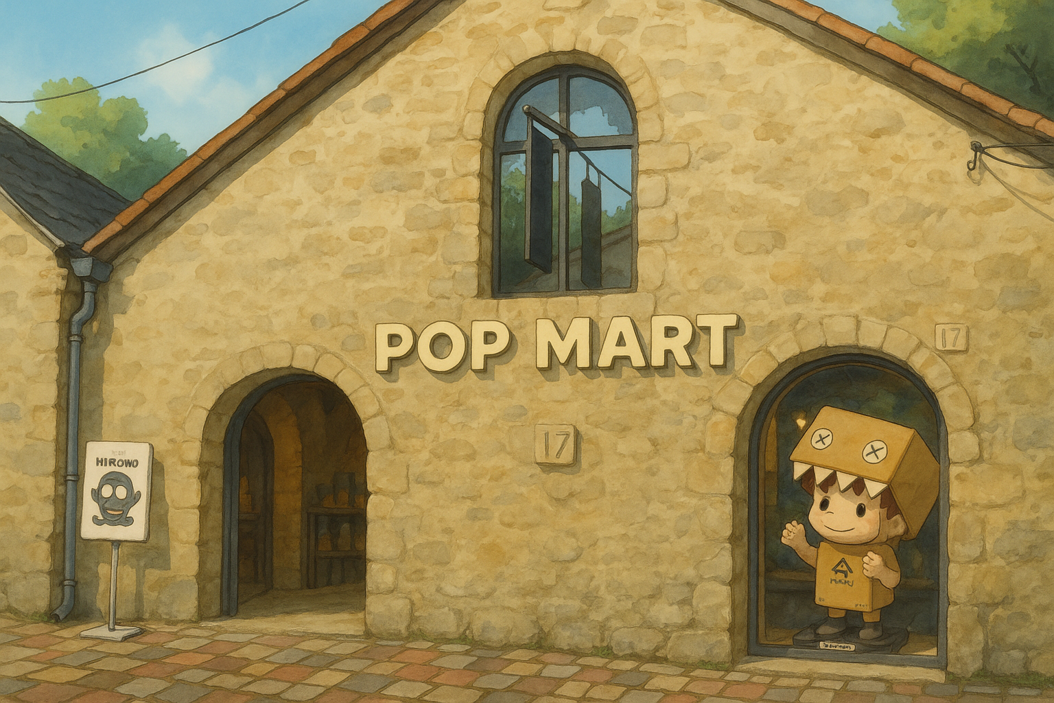 Labubu Pop Mart store in Bercy Village Paris with blind boxes and Robo Shop 2025