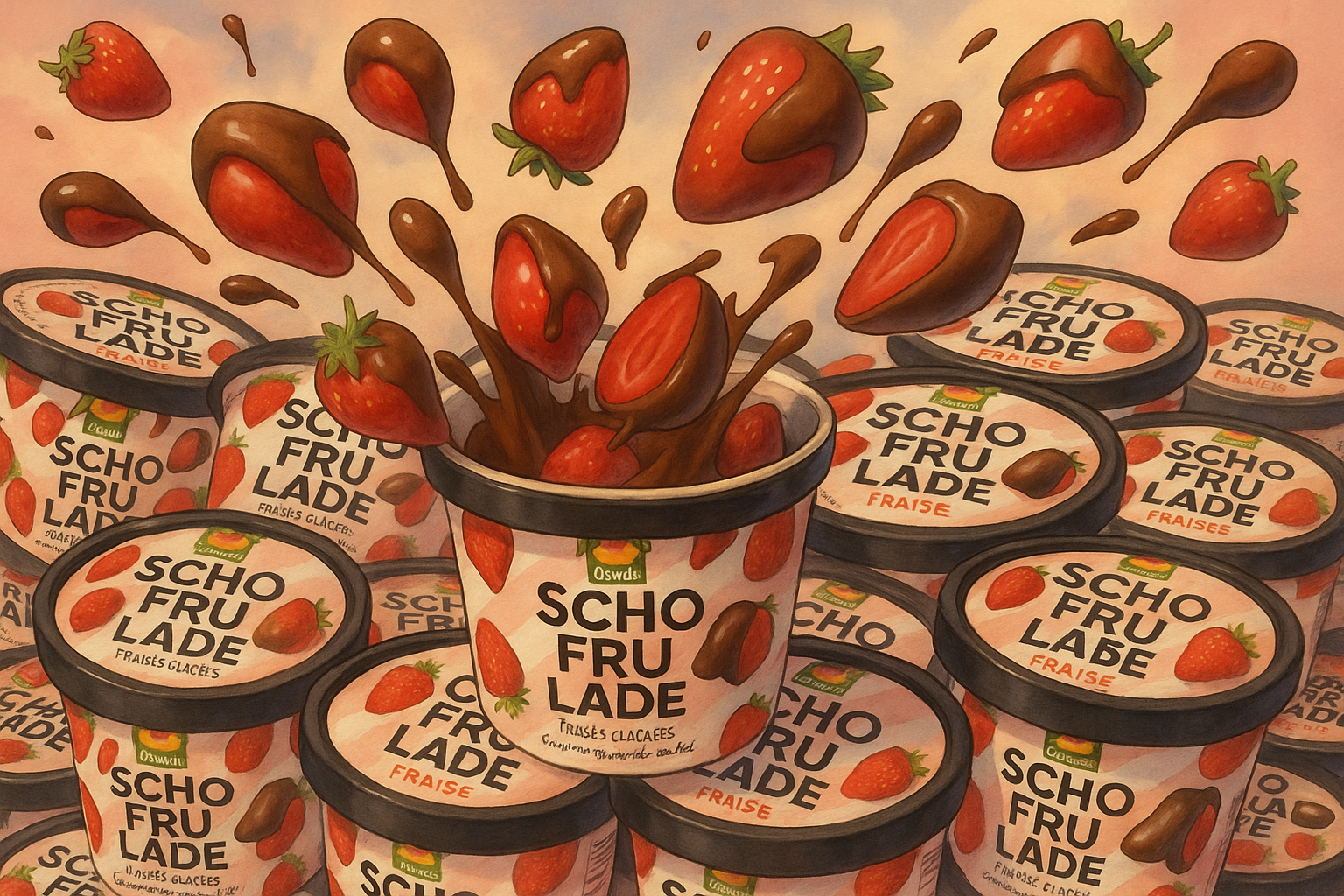 SCHO FRU LADE – chocolate-covered fruit bites from Austria, available in Paris as a tasty alternative to Franuí in 2025