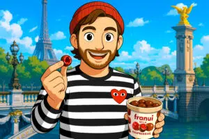 Box of Franuí chocolate-coated raspberries – the trendy TikTok dessert available in Paris shops in 2025